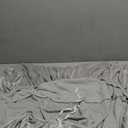 Fitted Sheet Microfiber, Brushed Finish, Wrinkle, Fade, Stain Resistant, One Fitted Bed Sheet (Large, Grey)