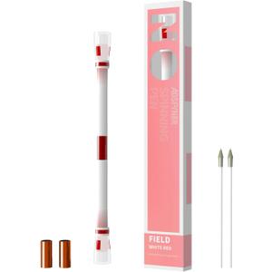 Spinning Pen - Gradient Field White-Red, Rolling Finger Rotating Pen for Beginners, Gaming Trick Pen Mod, Smooth Rolling Trick Pen Ideal for Learning Pen Spinning, Stress Relief for Teens