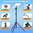 Starlink Mini Tripod, Starlink Mount with 360 Gimbal All-Terrain Dish Stand Kit for Starlink Mini (RV,Camping, Hiking, Job Sites)