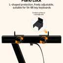 Rhymo Keyboard Stand Double-X, Heavy-Duty, Pre-Assembled Piano Stand for Kids and Adults, 8 Adjustable Digital Piano Stand with Locking Straps Fits 54 61 88 (Z)