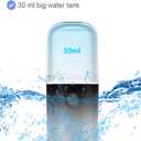 4 x Kingsmile Nano Mist Sprayer, Electric Nano Mister, Portable Face Mister for Eyelash Extensions & Daily Care, Mini Face Humidifier, Facial Mister with 1OZ /30ML Large Capacity Screwing Water Tank Black