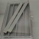 Weiai Acrylic Jewelry Box 3 Drawers, Velvet Jewellery Organizer, Earring Rings Necklaces Bracelets Display Case Gift for Women, Girls