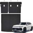 Cargo Liner with Backrest Mats Compatible with Volkswagen Tiguan 2025 2026 5 Seats,All Weather Protection TPE, Anti-Slip Trunk Mat Compatible with VW Tiguan 2025 2026 Accessories