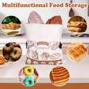 2 Pack Reusable Bread Bags for Homemade Bread, Bread Storage Bags for Freezer & Refrigerator, Fresh Keeping Extra Large, Reusable Food Storage Bag