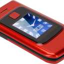 2G Unlocked Flip Phone, Dual SIM Flip Cell Phone with Dual Screen, Big, SOS Function, 4800mAh Battery, LED Flashlight & Sound, Senior Flip Phone for Elderly, Kids (Red)
