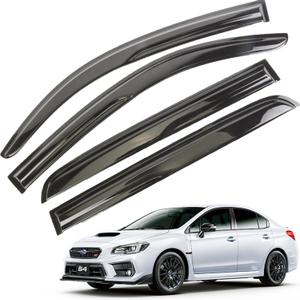 Window Visors Rain Guards Deflector FIt 12-16 Subaru Impreza & 15-21 WRX STI 4 pcs - Window Deflector Visors Vent Sun Rain Guard Shade
