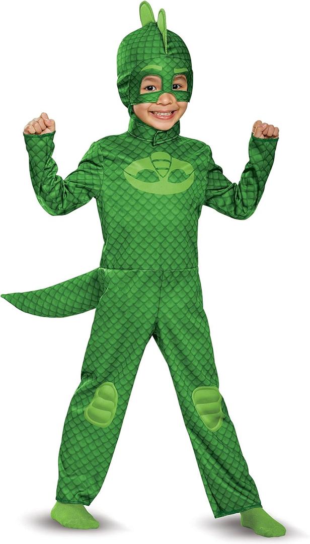 Disguise PJ Masks Gecko Costume for Toddlers, Official PJ Masks Costume Jumpsuit, Large (4-6)