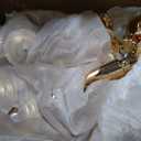 4 Pcs 5 Arm Crystal Candelabra Centerpieces for Table 29.5 Inch Gold