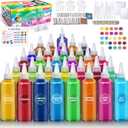 PATIFEED Tie Dye Kit for Kids and Adults, 32 Colours 80ML Bottles, Gifts for Girls and Boys, Large Groups Activities, Handmade Party