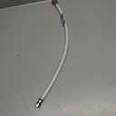 Eastman 20 Inch Flexible Toilet Connector, 7/8 Inch Ballcock x 3/8 Inch Compression Inlet Connection, 48175