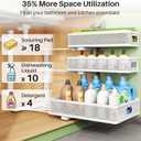 Kitstorack Under Sink Organizer, 2-Pack 3-Tier Height Adjustable Thickened Metal Pull out Cabinet Organizer Shelf, Slide out Storage Drawer Rack for Bathroom Kitchen Pantry Home Laundry Organization