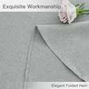 maxmill Linen Textured Tablecloth Spill-Proof Stainproof Wrinkle Free Washable Fabric Table Cloth for Circular Table Cover, Dining Room Buffet Banquet Party Holiday Dinner, Round 70 Inch Light Grey