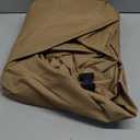 DUCKCOVERS Essential Water-Resistant 109 Inch Rectangular/Oval Patio Table & Chair Set Cover, Outdoor Table Cover (Latte)