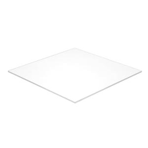 Falken Design Aluminum Sheet - Durable, Lightweight White Matte 12" x 18" x 1/4" Thick ACM Panel for Signage, Indoor/Outdoor Use, Wall Cladding & Architecture - Weather-Resistant ACM Board