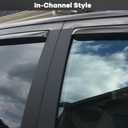 in Channel Window Visors Rain Guards Fit for 2011-2016 Impreza Hatchback | 4PCS Smoke Tinted Wind Deflector for 2013-2015 Subaru XV CrossTrek, 2016-2017 CrossTrek, Easy Installation Vent Shade