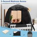 L RUNNZER Pack N Play Blackout Cover, Portable Travel Essential Pack N Play Cover, Dark Pack and Play Blackout Cover for Baby Sleeping, Block 90% + Light