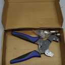Newdeli Grommet Tool 3/8 inch Handheld Grommet Plier with Interchange 1/4 inch Grommet Die 10mm 6mm Punch Eyelet Tool for Fabric Tarps Leather