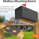 Mailbox Mounting Bracket, Plate for Post Mount Mailboxes, Compatible with Mail Boss, Architectural MAILBOXES, Gibraltar, hykolity, ShoppingOnBed, adoorn