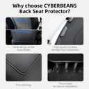 2Pcs for Tesla Model 3/Y 2017-2026 Juniper/Highland(Not for Standard), Leather Seat Back Kick Protectors Accessories, Kids Mats Waterproof Pet Covers