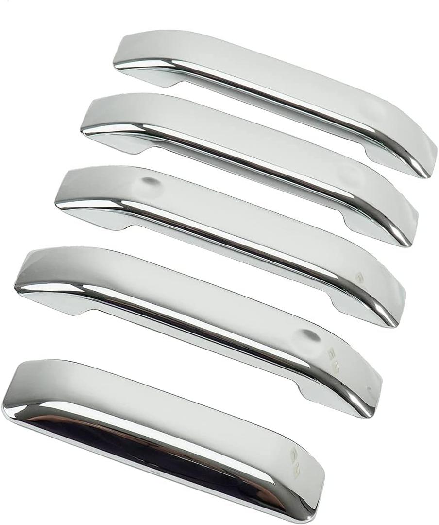 AUCERAMIC Chrome Door Handle Cover Fit for 2004-2014 Ford F150 4 Doors Tailgate Handle Cover Kit Chrome Accessories 5 PCS