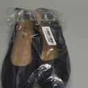 Amazon Essentials Women's Knit Ballet Flat (9 Wide, Black)