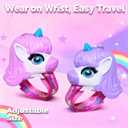 Walkie Talkies for Kids, 2 Pack - Wrist Watch Kids Walkie Talkies, Magical Pony Toddler Walkie-Talkie Toys, 2-Way Radios with Clear Sound, Ideal Gift for Girls & Boys Ages 3-12 (2Pcs-Pink + Purple)