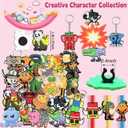 Italian Brainrot 36-Piece Mini Character Set, Meme-Style Figurines with Pencil Toppers, Clip-On Keychains & Fridge Magnets, Desk Decor, Collectible Accessories & Novelty Gift Bundle