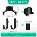 20 Pcs Storage Shed Tool Hooks Tool Hanger Compatible with Suncast Shed Accessories for Hanging Storage Shelves Organizer Accessories Parts Replacement Screws Brackets (J Shape/u Shape,Black)