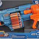 Nerf Elite 2.0 Shockwave RD-15 Dart Blaster, 30 Nerf Elite Darts, 15-Dart Rotating Drum, Kids Outdoor Toys for 8 Year Old Boys & Girls and Up 