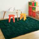 Kelarea Area Rug for Living Room, 5x8 Non-Slip Dark Green Rug Fluffy Soft Shag Rugs, Fuzzy Shaggy Plush Carpet for Bedroom, Nursery Rooms, Home Dorm