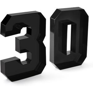 Cardboard Number for Charcuterie 30 Set Fillable Tray 10.2'' Black Charcuterie Paper Box for 30th Birthday Anniversary Party Decorations Chocolate Candy Cupcake Container