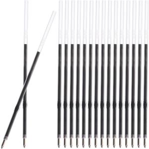 Retractable Ballpoint Pen Refills 30 Pieces 1mm, Medium Point 4.2 Inch Black Ink Refills Smooth Writing for Click Pens