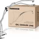 A-Premium Inlet and Outlet Automatic Transmission Oil Cooler Line Hose Assembly Compatible with Cadillac CTS 2005-2007 2.8L, CTS 2004-2007 3.6L, Replace# 89022476