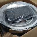 TURBRO 19 Inch Smokeless Fire Pit for Outdoor Wood Burning, Portable Stainless Steel Camping Stove with Stand, Removable Ash Pan, Waterproof Storage Bag, Unique Nested Design, Pluto R19-PG, Black