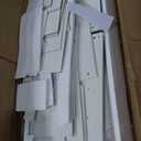 YITAHOME Hall Tree with Bench and Shoe Storage, Hallway Tree with Adjustable RGB LED Light, Sliding Barn Doors and 10 Hooks, Coat Rack for Front Door Entrance Entryway Mudroom, White & Walnut