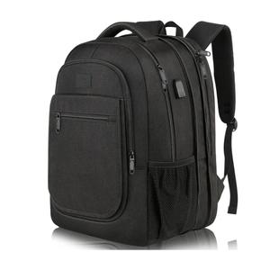 MATEIN Travel Backpack for Men, Expandable Laptop Backpack with USB Charging Port, Anti Theft Business Computer Bag Fit 15.6 Inch Laptop, Water Resistant College School Bookbag for Men Women, Black
