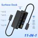 New MS Surface Dock 2, 11-in-1 Surface Pro Docking Station 4K@60HZ HDMI+VGA, Surface Docking Station for Surface Pro 11/10/9/8/X/7/6/5/4/3, Surface Laptop 6/5/4/3/2/1, Laptop Go 3/2/1, Book