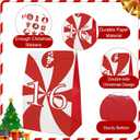 Whaline 25 Pcs Christmas Advent Calendar Bag 25 Days Countdown Party Favor Bags with Wood Clips Sticker Red White Xmas Tree Snowman Paper Treat Bags Candy Goodie Bag for Holiday New Year Supplies