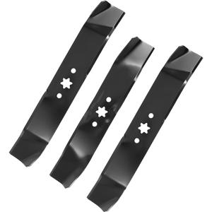 IDEASURE 942-04125 & 942-04124 Lawn Mower Blades Kit for 46" Deck, Compatible with Cub Cad et i1046 LT1045 LT1046 Toro MTD Troy-Bilt, Replaces 742-04124, 742-04125, 742-0612, 942-0612, 3 Pack