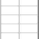 White Removable Labels - Mailing Size 2" x 4" - 10 per Sheet - for Inkjet/Laser Printers - 25 Sheets / 250 Labels
