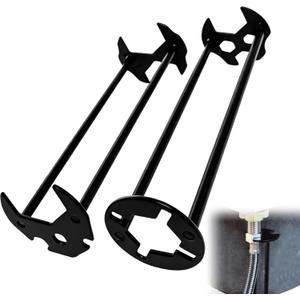 Upgrade 2PCS Multifunctional Sink Wrench,Stainless Steel Basin Wrench With 12 Universal Sockets,Special Wrench For Tight Spaces: Sink, Plumbing, Kitchens, Shower & Auto Repair.