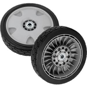 2 Pcs 9" HRX217 Lawn Mower Rear Wheels Kit Compatible with Honda HRX217 Lawn Mower 9 Inch Push Mower Back Drive Wheels Replace for 42710-VH7-010ZA