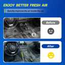 Cabin Air Filter Fits 2023 Hornet, 2016-2023 500X, 2014-2020 500L, 2017-2022 Compass, 2015-2023 Renegade, Replacement for CF11810