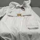 Fixmatti Women Boho Summer Romper Casual Floral Print Off Shoulder Strapless Shorts Jumpsuits (Large, Z-white)