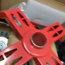 Rolling Shop Stool with Wheels, Adjustable Height 360 Swivel, Storage