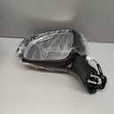 Dasbecan Left Driver Side Mirror Compatible with 2019-2024 Toyota Rav4 Side View Midnight Black Metallic w/Power Heated Mirror Turn Signal BSD Manual Folding Replace 879400R271 8Pins