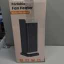 Space Heaters for Indoor Use, 1500W Electric Heater with Thermostat, 70 Oscillation, Remote Control, 3 Modes, 12H Timer, Portable Heater for Bedroom, Office, Home (Gold)