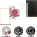 Light Brown 16x24 Frame Set of 3 - Rustic Woodgrain 16 x 24 Poster Frame with Plexiglass for Wall Gallery Display, 16x24 Picture Frame for Puzzles, Artwork, Photos and Posters - Ideal Christmas Day