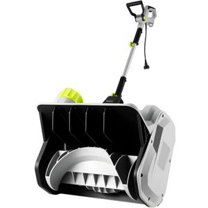 14-Inch Corded Electric Snow Blower, 1500w High-Power Snow Blower, 3500rpm Speed, 20-Foot Snow Throwing Distance with Adjustable Chute and 12A Brushed Motor, Suitable for Yards, Driveways, Sidewalk