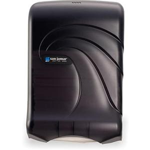 San Jamar Ultrafold Plastic Paper Towel Dispenser for Bathroom, Black San Jamar Ultrafold Plastic Paper Towel Dispenser for Bathroom, Black